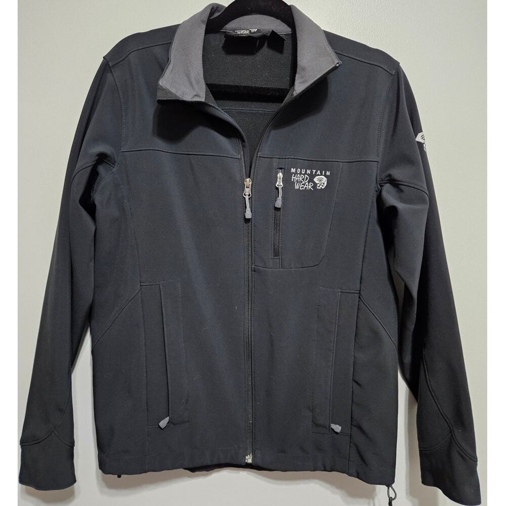 Mountain Hardwear OM4469 Men's Softshell Jacket, Black, Small, Block Wind